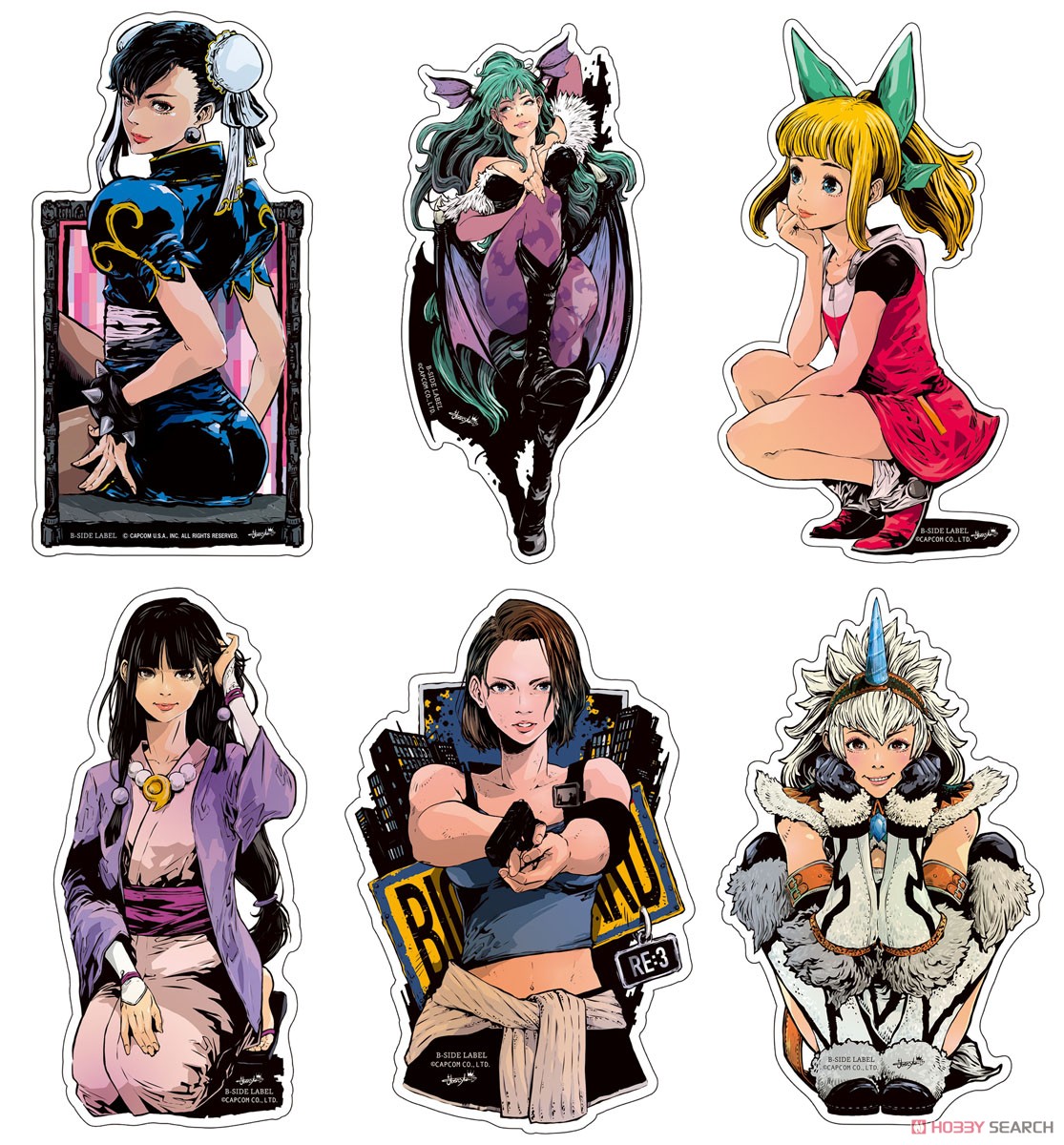 Capcom x B-Side Label Sticker Capcom Girl Morrigan (Anime Toy) Other picture1