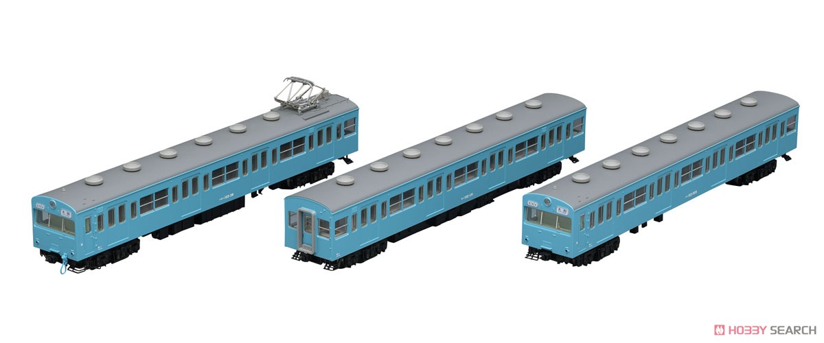 J.N.R. Commuter Train Series 103 (Original Style/Non-air-conditioned/Sky Blue) Standard Set (Basic 3-Car Set) (Model Train) Item picture9