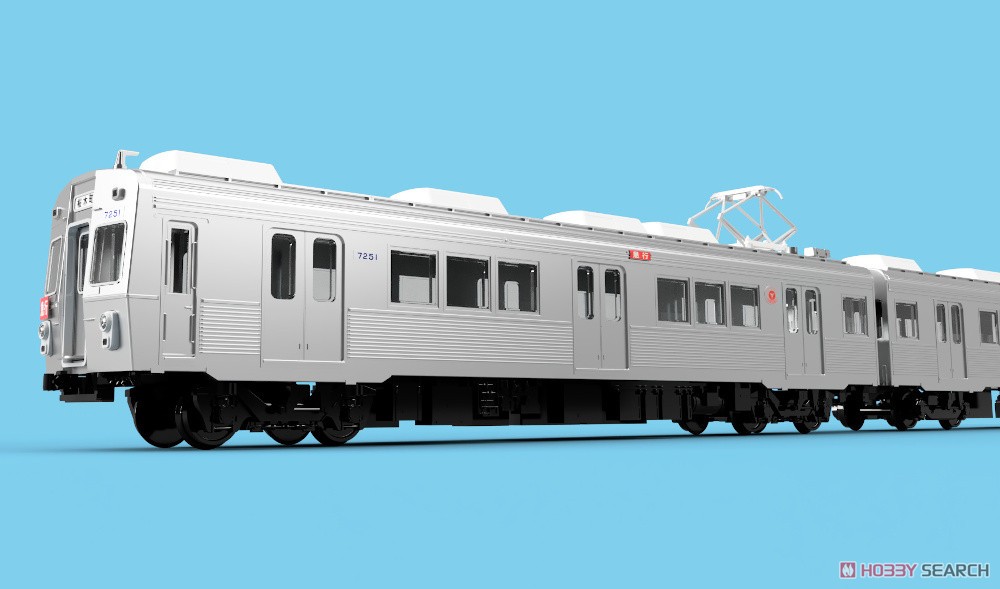16番(HO) T-Evolution 東急電鉄 7200系 冷房車 2輌セット (2両セット) (プラスティック製ディスプレイモデル) (鉄道模型) その他の画像1