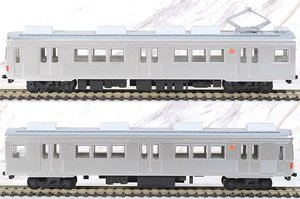 1/80(HO) T-Evolution Tokyu Railways Series 7200 Air Conditioner Car with Red Line & Front Step Two Car Set (2-Car Set) (Plastic Product Display Model) (Model Train)