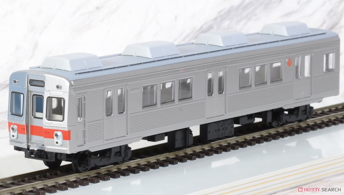 16番(HO) T-Evolution 東急電鉄 7200系 冷房車 赤帯・前面ステップ付 2輌セット (2両セット) (プラスティック製ディスプレイモデル) (鉄道模型) 商品画像6