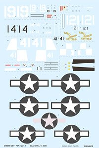 F6F-3 Part1 Decal (for Eduard) (Decal)