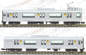 J.R. Kyushu Series 817-1000 (Fukuhoku Yutaka Line) Additional Two Car Formation Set (without Motor) (Add-on 2-Car Set) (Pre-colored Completed) (Model Train)