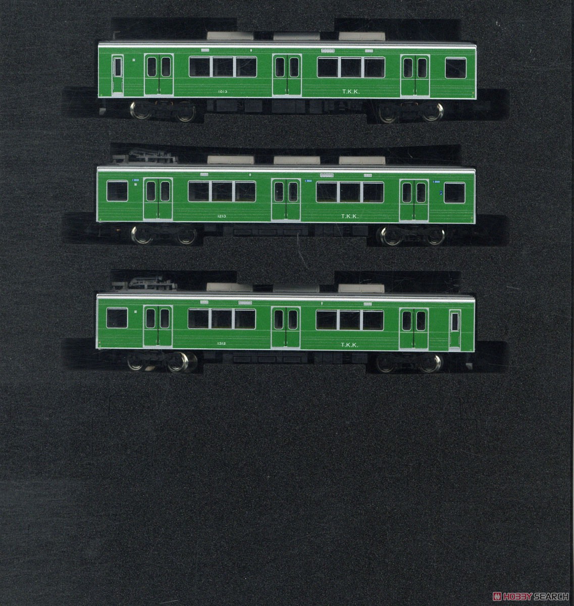 東急電鉄 1000系 1013編成 (緑の電車) 3輛編成セット (動力付き) (3両セット) (塗装済み完成品) (鉄道模型) 商品画像1