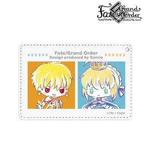 Fate/Grand Order Design Produced by Sanrio Altria Pendragon & Gilgamesh (Archer) Ani-Art 1 Pocket Pass Case (Anime Toy)