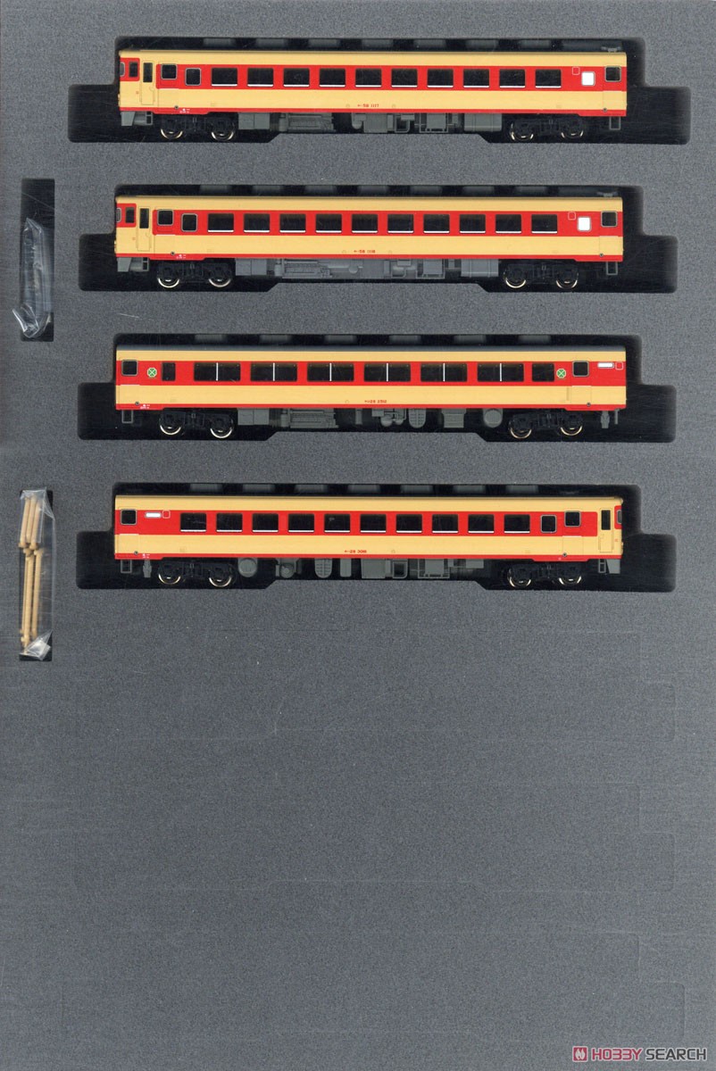 キハ58系 (パノラミックウインドウ) 4両セット (4両セット) (鉄道模型) 商品画像1