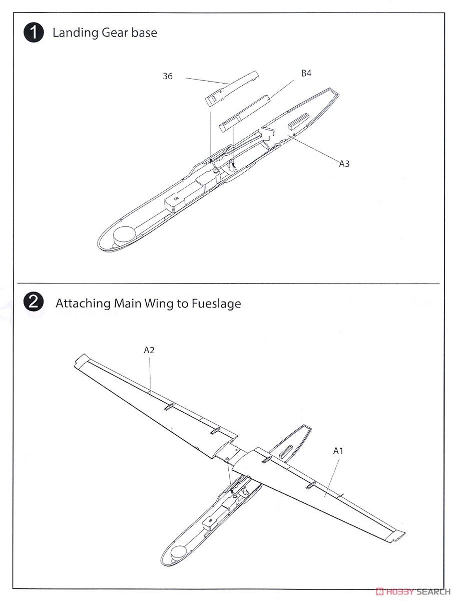 MQ-9 リーパー 軍用無人航空機 (プラモデル) 設計図1