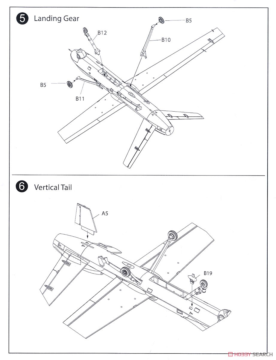 MQ-9 リーパー 軍用無人航空機 (プラモデル) 設計図3