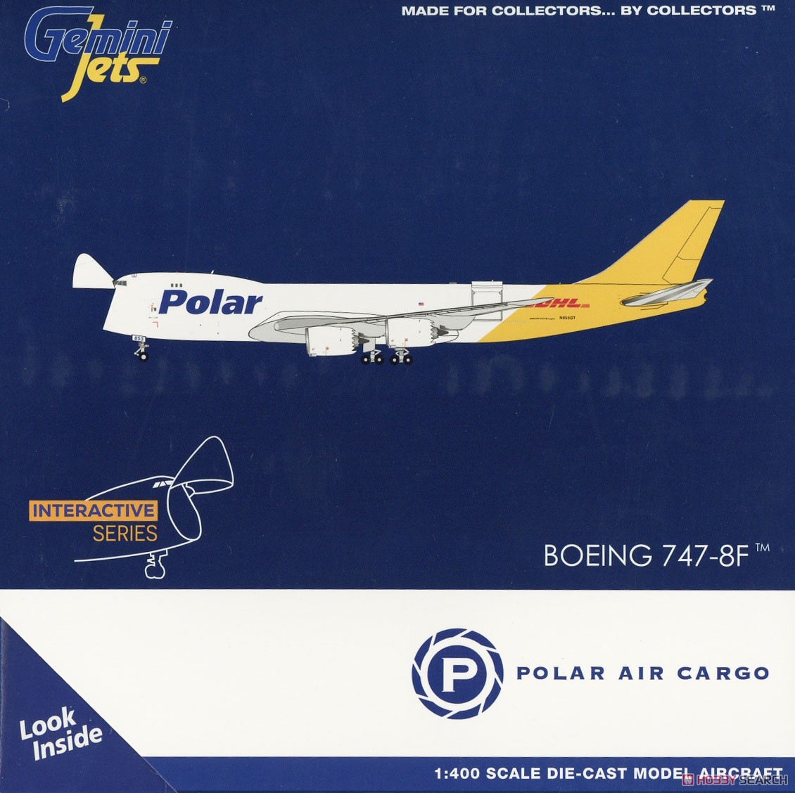 747-8F ポーラーエアカーゴ/DHL N853GT (完成品飛行機) パッケージ1