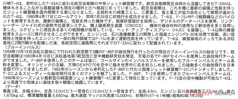 川崎 T-4 `ブルーインパルス 2020 (60周年記念)` (プラモデル) 解説1