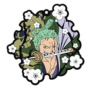 One Piece Kirie Art Rubber Strap Roronoa Zoro (Anime Toy)