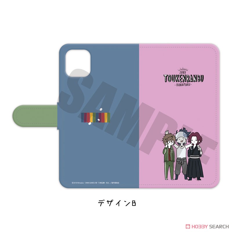 Zoku [Touken Ranbu: Hanamaru] Notebook Type Smart Phone Case (iPhone11) PlayP-TB (Anime Toy) Item picture1