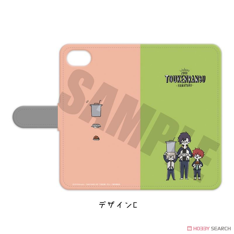 Zoku [Touken Ranbu: Hanamaru] Notebook Type Smart Phone Case (iPhone6Plus/6sPlus/7Plus/8Plus) PlayP-TC (Anime Toy) Item picture1