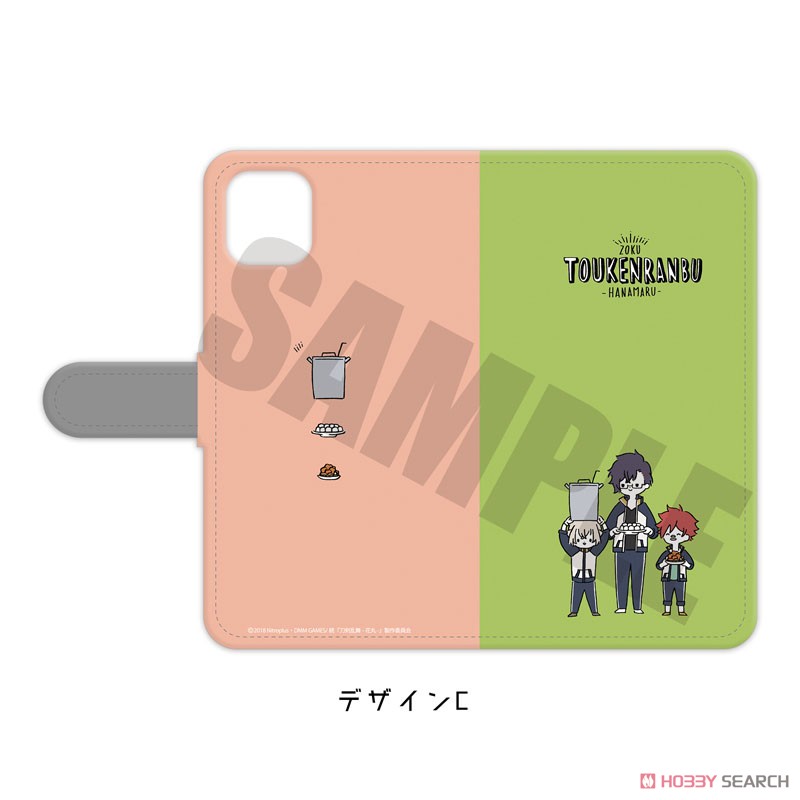 Zoku [Touken Ranbu: Hanamaru] Notebook Type Smart Phone Case (iPhone11pro Max) PlayP-TC (Anime Toy) Item picture1