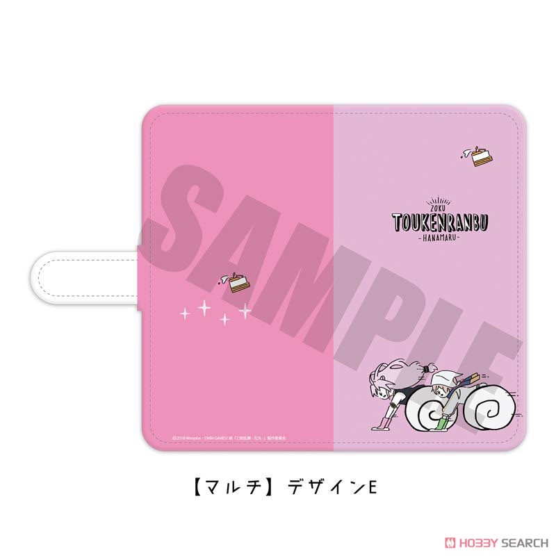 Zoku [Touken Ranbu: Hanamaru] Notebook Type Smart Phone Case (Multi M) PlayP-TE (Anime Toy) Item picture1