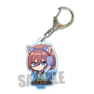 ねこかぶりアクリルキーホルダー 五等分の花嫁 中野三玖 (キャラクターグッズ)