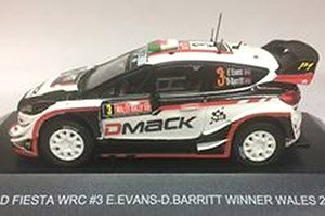 フォード フィエスタ WRC 2017年ウェールズ 優勝 #3 E.Evans (ミニカー)