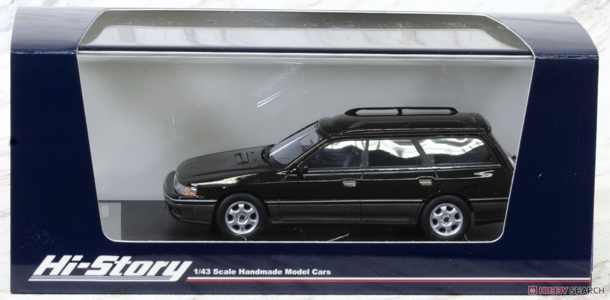 Subaru Legacy Touring Wagon GT (1989) Black Mica / Medium Gray Metallic (Diecast Car) Package1
