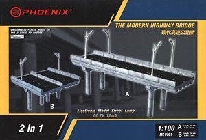 Modern Highway Bridge (30 x 8.5cm) (Plastic model)