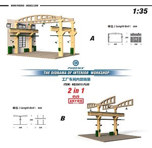 Diorama of Interior Workshop Plus (35 x 46cm) (Plastic model)