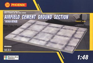 Airfield Cement Ground Section (30 x 40cm) (Plastic model)