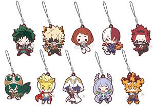 Nitotan My Hero Academia Hero Costume Rubber Mascot (Set of 10) (Anime Toy)