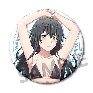My Teen Romantic Comedy Snafu Series 76mm Can Badge Yukino Yukinoshita Swimwear B Too! Ver. (Anime Toy)