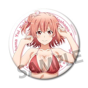 My Teen Romantic Comedy Snafu Series 76mm Can Badge Yui Yuigahama Swimwear B Too! Ver. (Anime Toy)