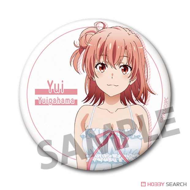 My Teen Romantic Comedy Snafu Series 76mm Can Badge Yui Yuigahama One-piece Fin Ver. (Anime Toy) Item picture1