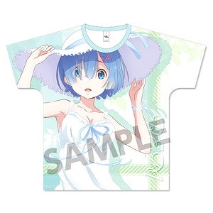 Re:Zero -Starting Life in Another World- Full Graphic T-shirt Rem One-piece Ver. M Size (Anime Toy)