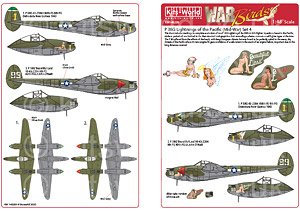 WW.II U.S. P-38G Lightning (Late War) Decal Set 1 (Decal)