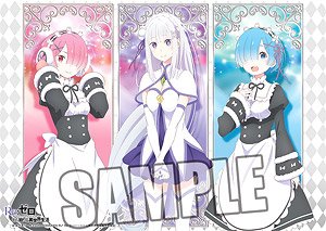 Character Universal Rubber Mat Re:Zero -Starting Life in Another World- [Emilia / Rem / Ram] (Anime Toy)