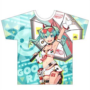 Racing Miku 2020 Tropical Ver. Full Graphic T-Shirt Vol.1 (XL Size) (Anime Toy)