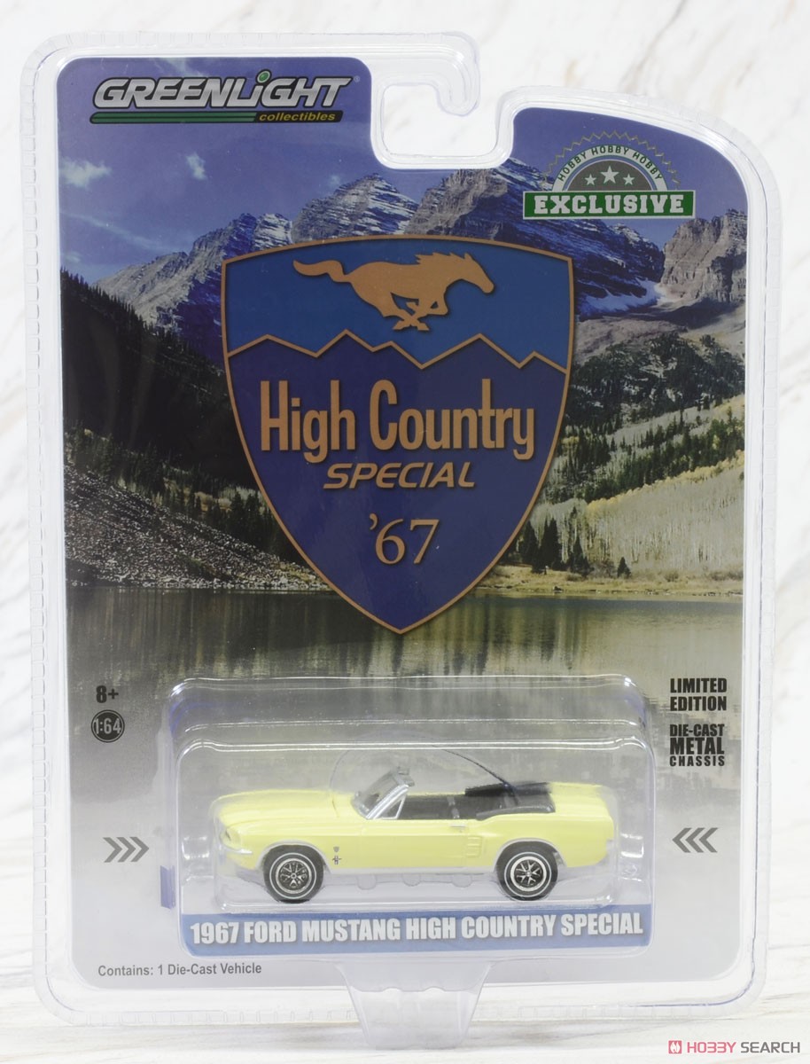 1967 Ford Mustang Convertible High Country Special - Aspen Gold (ミニカー) パッケージ1