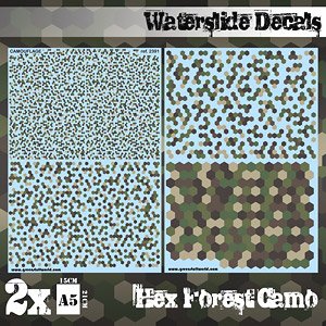 Waterslide Decals - Hex Forest Camo (Decal)