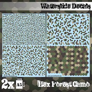 Waterslide Decals - Hex Forest Camo (Decal)