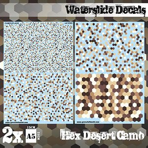Waterslide Decals - Hex Desert Camo (Decal)