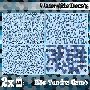 Waterslide Decals - Hex Tundra Camo (Decal)