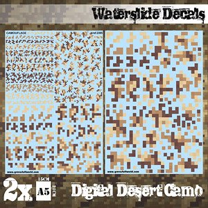 Waterslide Decals - Digital Desert Camo (Decal)