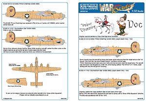 WW.II U.S. B-24D Liberator Snow White and the Seven Dwarfs Squadron Decal Set 2 (Decal)