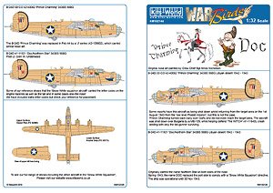 WW.II U.S. B-24D Liberator Snow White and the Seven Dwarfs Squadron Decal Set 2 (Decal)