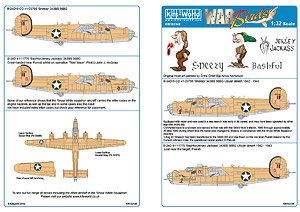 WW.II U.S. B-24D Liberator Snow White and the Seven Dwarfs Squadron Decal Set 3 (Decal)