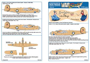 WW.II U.S. B-24D Liberator Snow White and the Seven Dwarfs Squadron Decal Set 5 (Decal)