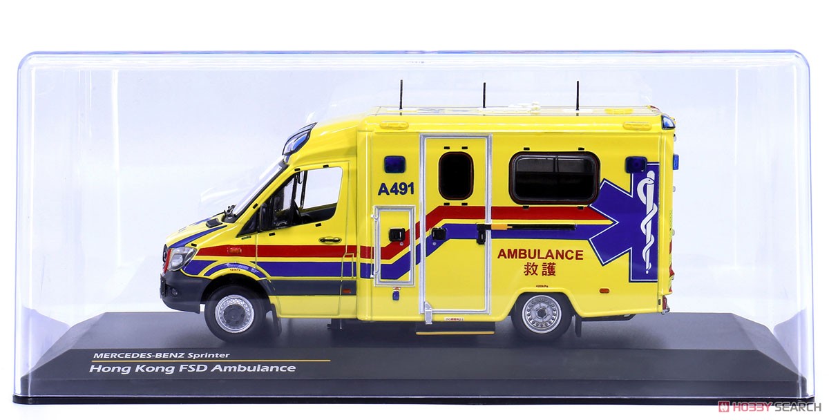 メルセデスベンツ スプリンター FL 香港消防局 救急車 (A491) (ミニカー) 商品画像6