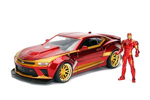 Camaro SS 2016 w/Iron Man Figure (Avengers) (Diecast Car)