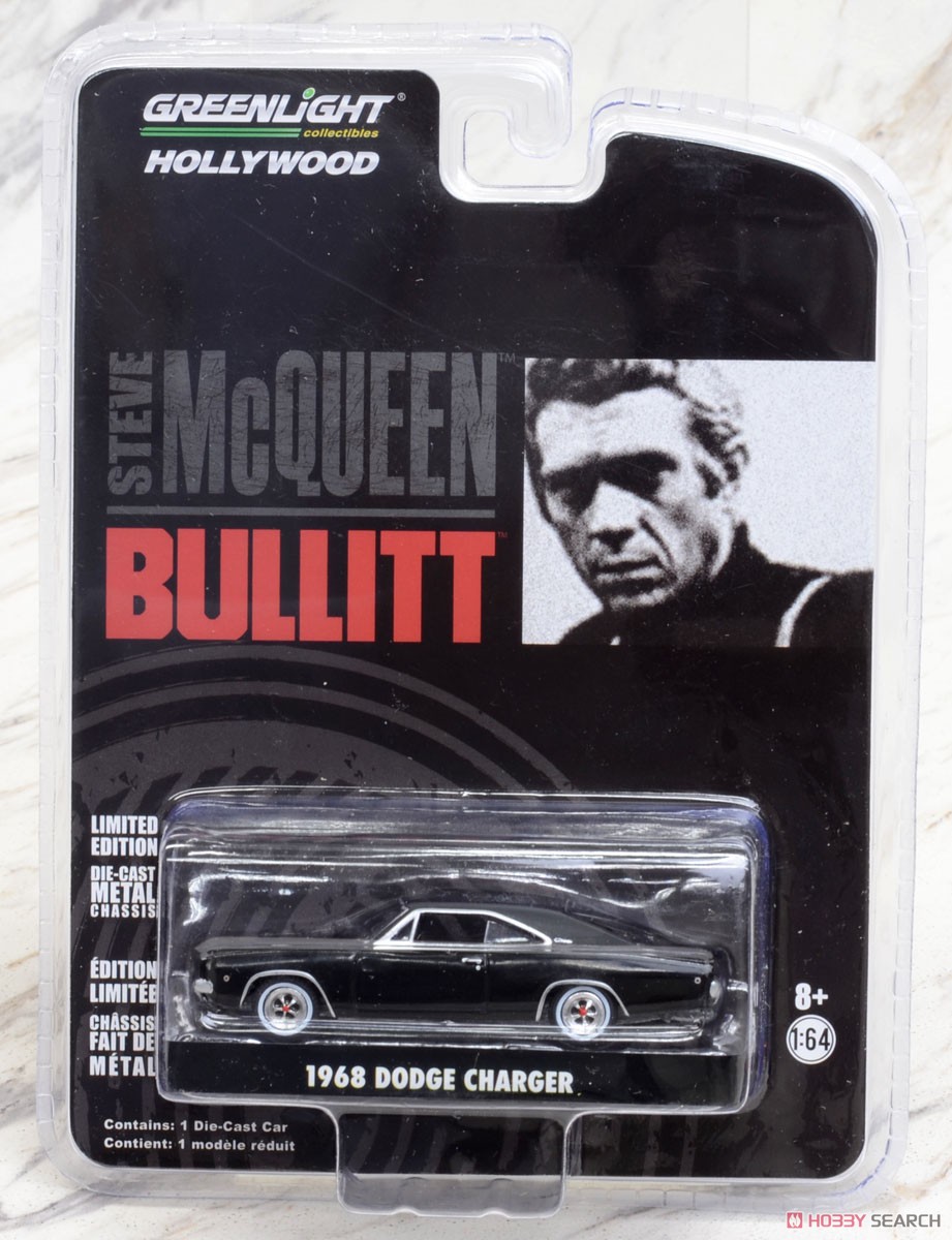 Steve McQueen `Bullitt` 1968 Dodge Charger (Diecast Car) Package1