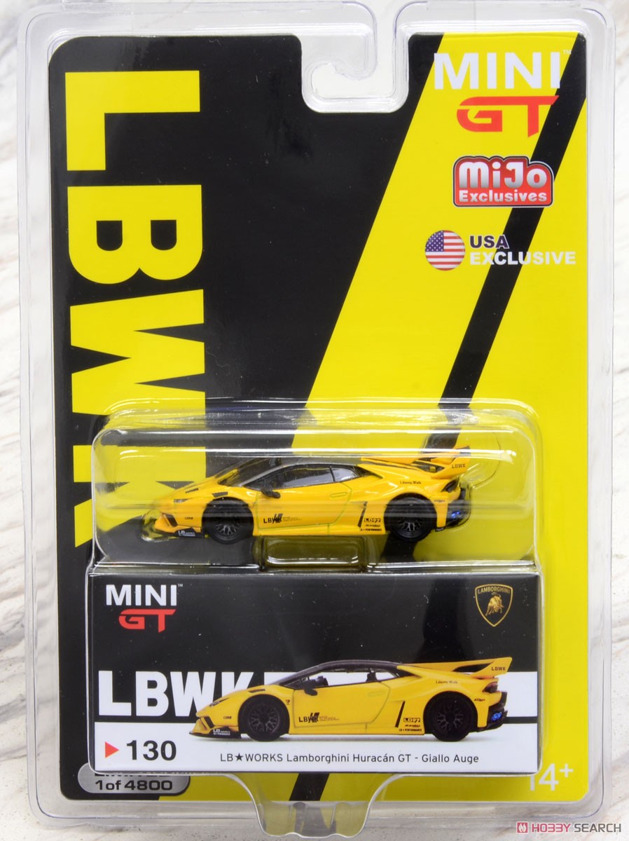 LB Works Lamborghini Huracan GT Giallo Auge (Yellow) (LHD) USA Limited Edition (Diecast Car) Package1