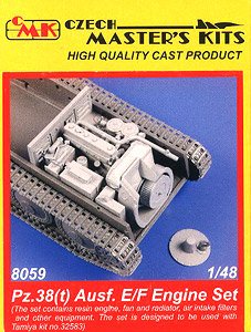 Pz.38(t) Ausf.E/F Engine Set (for Tamiya) (Plastic model)