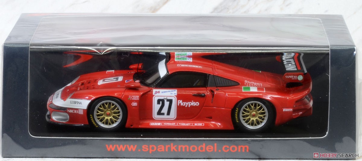 Porsche 911 GT1 No.27 8th 24H Le Mans 1997 C.Pescatori P-L.Martini (Diecast Car) Package1