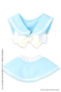 PNS Sailor Bikini Set (White x Light Blue) (Fashion Doll)